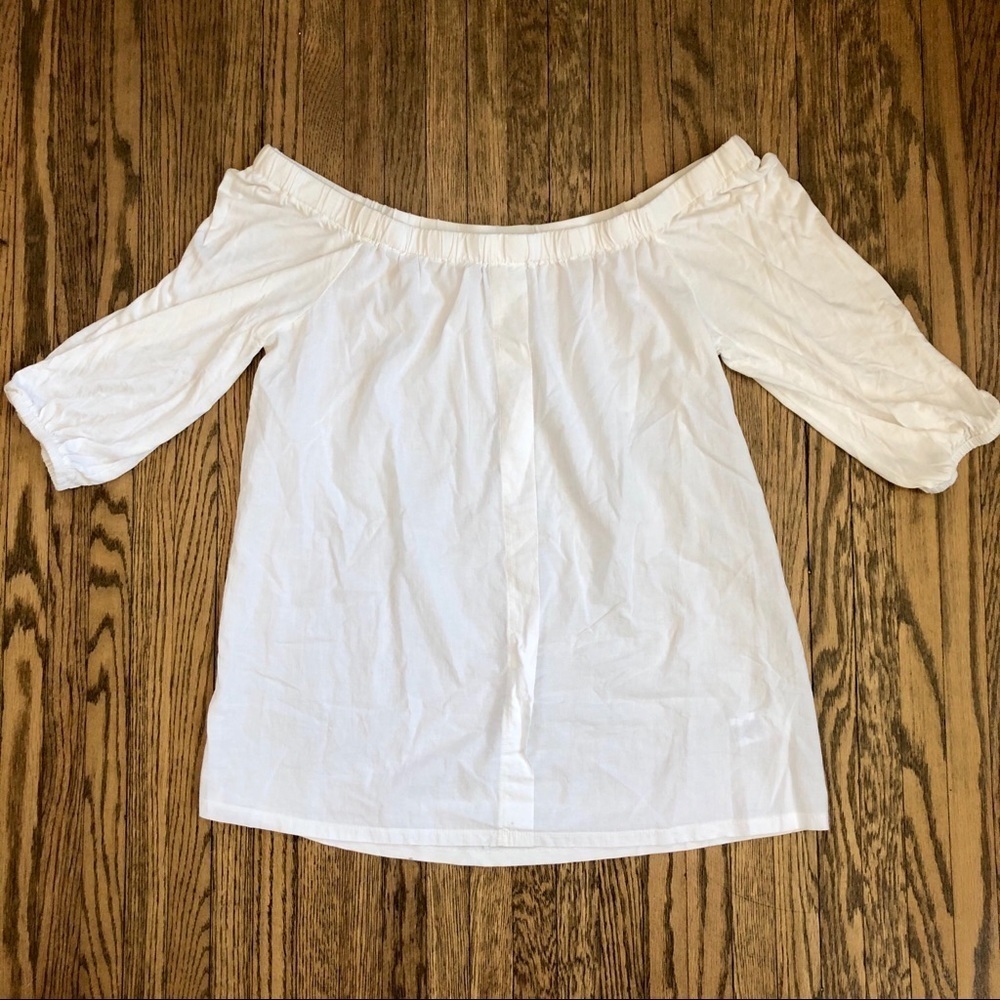 🔥5/$35🔥 Pointelle White Off-Shoulder Top | L​